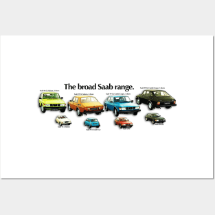 SAAB RANGE - 1970s brochure Posters and Art